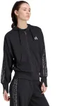 Bluza damska adidas Seasonal Essentials Animal Print 3-Stripes Full-Zip Hooded juoda KS8002 (2XL)