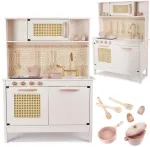 Vaiki&scaron;ka retro MDF medinė virtuvė su BOHO priedais