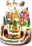 Kaledžių dekoracija Home Styling Collection Kaledžių scenelė žaislų parduotuvė, LED, judėjimas ir 8 melodijos, 27 x 25 x 34 cm