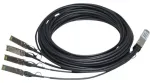 HPE X240 tiesioginio prijungimo varinis skirstytuvas - Tinklo kabelis - SFP+ į QSFP+ - 3 m - skirta HPE 5900AF-48 FlexFabric 1.92, 11908, 12902 ProLiant e910t 2U