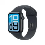 I&scaron;manusis laikrodis Apple Watch SE 3 GPS + Cellular 44mm Midnight aliuminio korpusas su Midnight sportine apyranke - M/L
