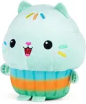 Fisher Price Schmidt Spiele 42799 Gabby's Dollhouse, Cakey Expression, Žalias Cakey, 25 cm pliu&scaron;inis žaislas - tik per Amazon