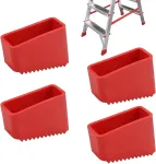 Bamyli 4 guminės kopėčių kojelės, 50 x 20 mm kopėčių kojelių dangtelis, neslystantis kopėčių kojelių kilimėlis, neslystančios kopėčių kojelės, kopėčių kojelių rinkinys, atsarginės kojelės kopėčioms, teleskopinėms kopėčioms, eglutės formos kopėčioms