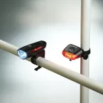 Tiross Ts-637 dviračio priekinis ir galinis žibintų komplektas, maitinamas baterijomis, Led