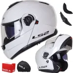 &Scaron;almas motociklininko Ls2 Ff908 Strobe Ii, baltas, Ece 22.06 P/j