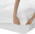 Čiužinys Storas antčiužinis 140 x 200 cm, 5 cm auk&scaron;čio, mikropluo&scaron;to antčiužinis su giliomis ki&scaron;enėmis, mink&scaron;tas dygsniuotas čiužinio apsaugos užvalkalas, antčiužinis - laidus orui ir skalbiamas skalbimo ma&scaron;inoje