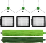 Mirtux atsarginių dalių rinkinys Roomba E, i ir J serijoms | Atsarginės dalys Roomba E5, E6, i1, i3, i3+, i7, e5154, e5158, j7 | Auk&scaron;tos kokybės priedai | Rinkinys su ratukais, filtrais, &scaron;oniniu &scaron;epečiu