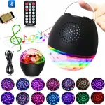 Bedee Diskotekų projektorius Disco rutulys Led Rgb at&scaron;vaitas vakarėliui lazeris + nuotolinio valdymo pultas