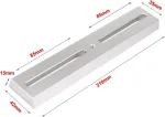 Svbony pilnai metalinė 210 mm / 8.3 colio uodegos formos montavimo plok&scaron;telė astronominiam teleskopui (sidabrinė)