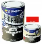 Celomat Chemstal poliuretaniniai emaliai metalui ral 3020 1,2l dvikomponentiniai stiprūs