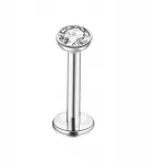Breil Piercing Labret auskaras su baltu cirkoniu Helix Lobe Tragus Titanas 1,2/12/3