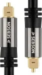 Sebson Toslink optinis kabelis 2 m skaitmeninis audio kabelis soundbar'ui, televizoriui, Hifi sistemoms, žaidimų konsolėms, namų kino sistemoms