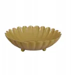 Metalinis vaisių ir pyragaičių padėklas, geltonas, 22 cm