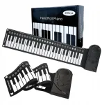 Ne&scaron;iojamas elektroninis pianinas su silikonine klaviatūra, susukamas, Harder