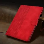 Casafuny dėklas, skirtas ipad air 11 colių (m3/m2 2025/2024), ipad air 6/5/4 gen 10.9 colių (2022/2020), pu odos plan&scaron;etinio kompiuterio apsauginis dėklas, daugia kampų stovas su automatiniu užmigdymu/pažadinimu, raudonas