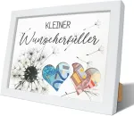 Luckeey Wishfiller pinigų dovana nuotraukų rėmelis, kiaulpienių pinigų dovanų pakuotė, auk&scaron;tos kokybės baltas medinis rėmelis, personalizuotos dovanos laimei, gimtadieniui, kalėdoms