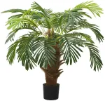 Dirbtinis paprastasis cikas su vazonu, žalias, 90 cm