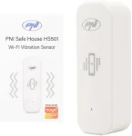 PNI SafeHouse HS501 vibracijos jutiklis su &bdquo;Wi-Fi&ldquo;, suderinamas su &bdquo;Tuya&ldquo; programa, 3V maitinimo &scaron;altinis