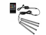 Didelis 48 led usb app pultelis muzikos automobilio salono ap&scaron;vietimas