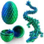 Taimeimao drakono kiau&scaron;inis su drakonu, 3d drakono kiau&scaron;inis, 3d spausdintas drakonas, 3d spausdintas siurprizas drakonas kiau&scaron;inyje, judantis drakonas, drakono žaislas, dovanų žaislas vaikams ir suaugusiems