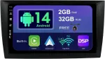 Automagnetola Sxauto android 14 ips automobilinis radijas vw golf 6 (2008-2016) - integruotas carplay android auto - atbulinės eigos kamera nemokamai - 2g + 32g - vairo valdymas dab greitas įkrovimas wifi bluetooth - 2 din 9 colių