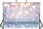 Aiikes 10-596 bokeh fonas, skirtas fotografijai su blykste, banguoti ta&scaron;kai, gimtadienio vakarėlis, kūdikių, vaikų nuotraukų fonas, foto studijos vestuvių fonas
