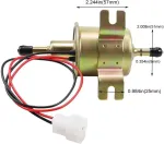 Universalus elektrinis kuro siurblys, kuro siurblys, Hep02a 12 V elektrinis kuro siurblys, statybinė ma&scaron;ina, kuro siurblys, žemo slėgio kuro siurblys benzinui ir dyzelinui