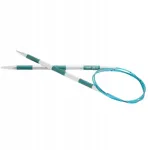 Kinzo Knitpro aliumininiai virbalai su valu, 80 cm - 9,00 mm
