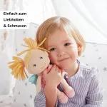 Haba Finja 304103 sargų angelas, mink&scaron;ta medžiaginė lėlė su sparnais, sėkmės simbolis vaikams, dovana gimimo ar krik&scaron;tynų proga