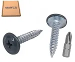 Skir'co (50 vnt.) dažyti 4.2 x 25 mm sriegikliai medienai, metalinis varžtas, Ph modifikuota keptuvės galvutė (antracito pilka Ral 7016)