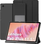 Dux Ducis dėklas, skirtas Lenovo Tab Plus 11.5 colių 2024 (tb351fu), itin lengvas plonas dėklas su stovo funkcija, juodas