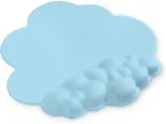 Attack shark cloud pelės kilimėlis su rie&scaron;o atrama, ergonomi&scaron;kas pelės kilimėlis, neslystantis pagrindas patogiam ir tiksliam valdymui, lengvas žaidimų kilimėlis ra&scaron;ymo/žaidimų stalo priedams, mėlynas