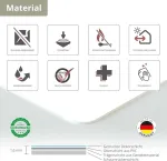 Rank&scaron;luostis Die Tischsetmacher Place Mat I Plaunamas padėkliukas vaikams su pasaulio žemėlapiu, pagamintas i&scaron; auk&scaron;čiausios kokybės vinilo (be Bpa plastiko) &ndash; 1 vnt. &ndash; 44 x 32 cm &ndash; neslystantis stalo padėkliukas &ndash; pagamintas Vokietijoje