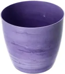 Dėklas vazonas gėlėms 16cm violetinis marmuras salonas gėlių stovas