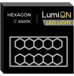 Led dirbtuvių lempa hexagon lubų panelis korėtas 484,5x243,5