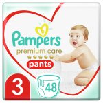 Sauskelnės-kelnaitės PAMPERS Premium Pants, Value Pack, 3 dydis, 48 vnt.