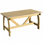 Sodo stalas, 150x74x75cm, impregnuota pu&scaron;ies mediena