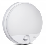 MACLEAN MCE291W LED lempa su infraraudonųjų spindulių judesio jutikliu, 15W IP54, baltos spalvos