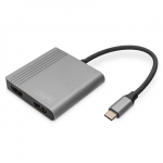 Digitus Skaitmenas | USB-C &ndash; 2x HDMI adapteriai | DA-70828 | USB-C | HDMI