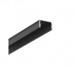 LED juostos pavir&scaron;inis profilis UNI14 BC3/Y, juodas, 2m