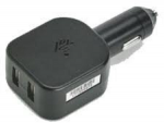 &bdquo;Zebra&ldquo; CIGARETĖS PRIŽIBIBLIKIMO ADAPTERIS, 5V, 2,5A, DU A TIPŲ USB PRIJUNGTAI.