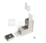 LED juostos profilio LINEA-IN20 270 laipsnių kampinis sujungimas, anoduotas aliuminis