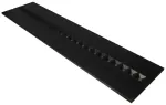 27,5W LED panelė LOUVER, juoda, 4000K, DALI, 120x30cm