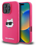 Karl Lagerfeld Silicone Choupette Head MagSafe Apple iPhone 16 Pro - dėklas telefonui rožinės spalvos