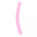 Realrock By Shots RealRock Crystal Clear Double Ended Model 45cm - Phthalate-Free Design