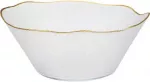 Home Styling Collection Glasschale Salatsch&uuml;ssel Salatschale Snackschale Obstschale Sch&uuml;ssel aus Glas Gold 27 cm 2,8 L