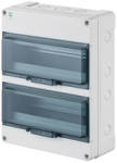 Elektro Plast Nasielsk 2209-01 Hermetinis skirstomasis įrenginys HERMETICA RN 2x12+2 400V AC 1000V DC PE+N dūmai IP65 2209-01
