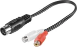 Garso adapteris DIN 5 kontaktų ki&scaron;tukas - 2x RCA Cinch Goobay