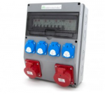 Els Elektrotechnika 12NO42C11C11CF Konstrukciniai skirstomieji įrenginiai 32A/5 + 16A/5 + 4*GS 230V + apsaugos + diferencialas, sieninis korpusas, langas 12M, 12NO42C11C11CF