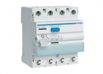 Hager Polo CDS425D RCCB Liekamosios srovės grandinės pertraukiklis 3P+N 25A/30mA A tipo QuickConnect CDS425D